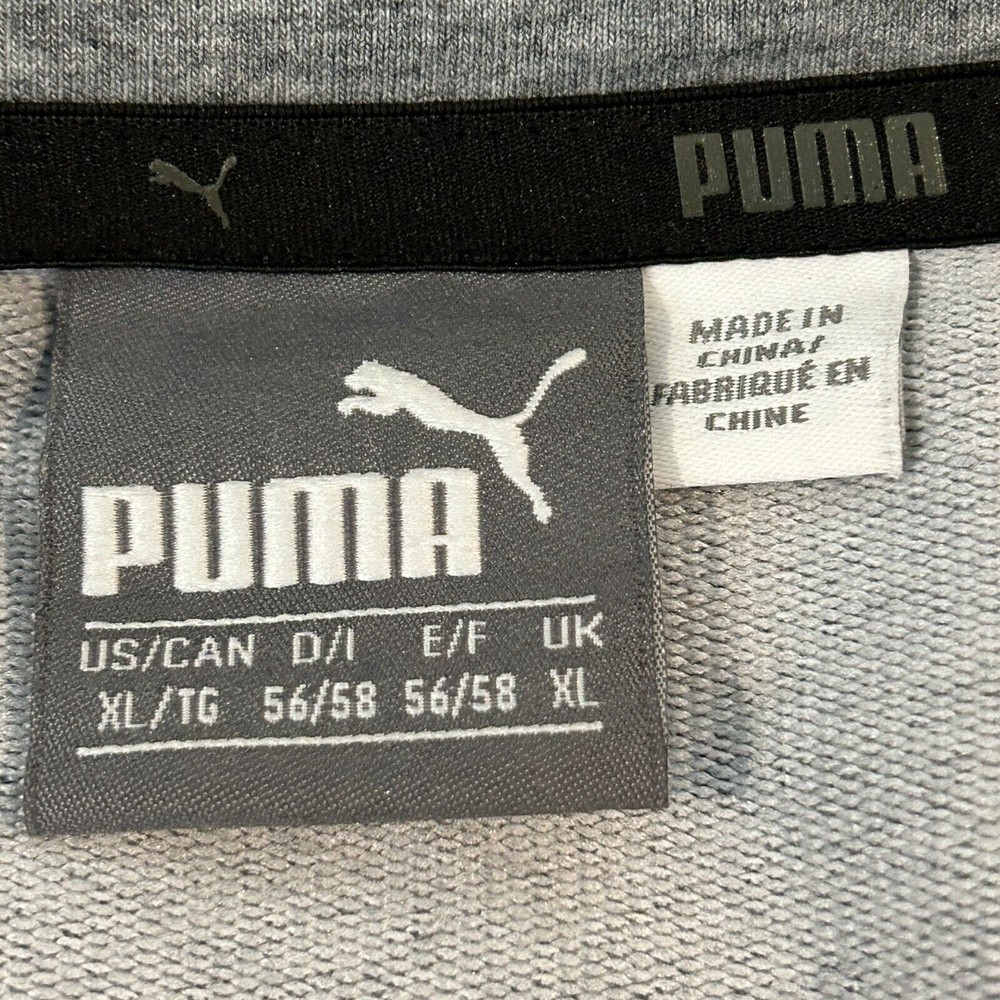 Puma Quarter Zip Gray Sweatshirt Youth Size XL - Picture 8 of 12